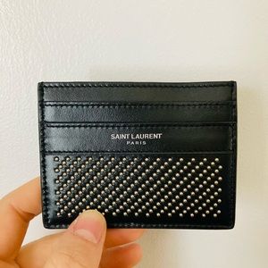 Saint Laurent Studded Cardholder
